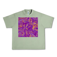 Oil Green Abstract Mardi Gras Seamless Pattern Urban Heavy Tee - FaDigitalArtStudio