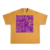 Peanut Butter Abstract Mardi Gras Seamless Pattern Urban Heavy Tee - FaDigitalArtStudio
