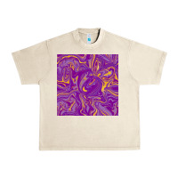 Sandshell Abstract Mardi Gras Seamless Pattern Urban Heavy Tee - FaDigitalArtStudio