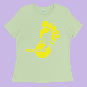 Bigfoot Ladies Tee Designed By Artisfamous