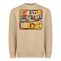 Mushroom its a softball kinda day Heavyweight Sweatshirt - AdoDesignShop