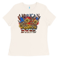 Bone American babe 4th of july Ladies Tee - CowGirlArtShop