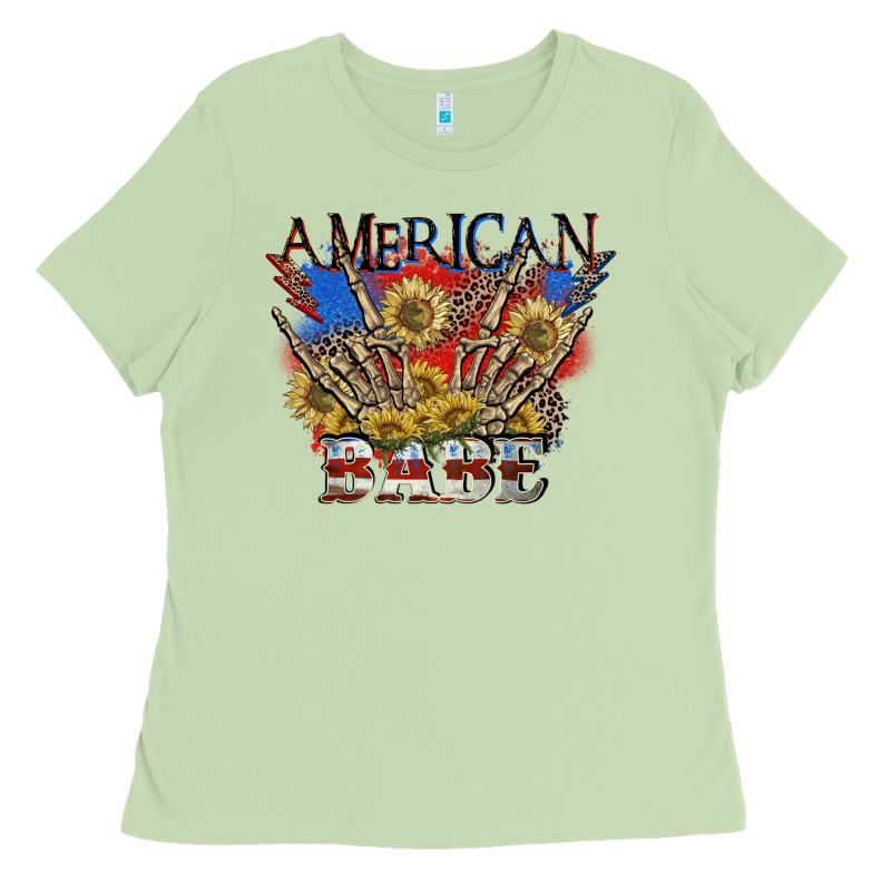 American Babe 4th Of July Ladies Tee by CowGirlArtShop | Teevron