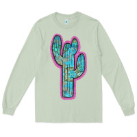 Matcha Western Turquoise Cactus Long Sleeve Tee - RanaPortraitStore