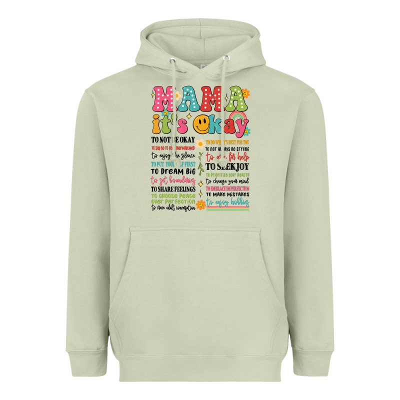 Mama Its Okay Heavyweight Hoodie by JahusDesignShop | Teevron