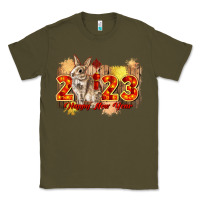 Army Green chinese new year 2023 rabbit year Classic Tee - CowGirlArtShop