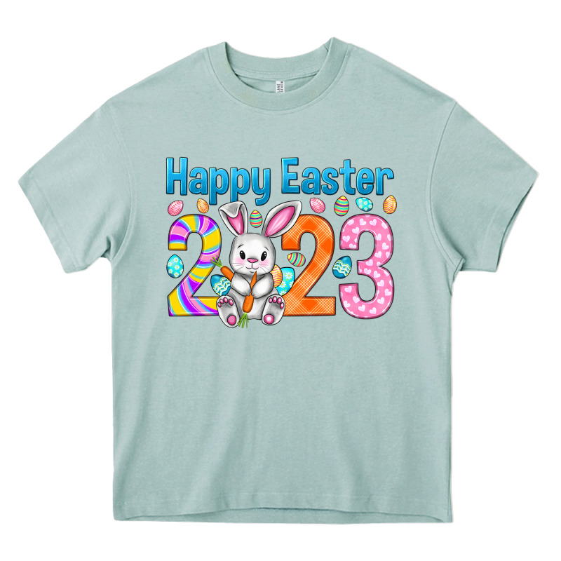 Happy Easter 2023 Easter Day Heavy Core Tee by HowdyJamesFarm | Teevron