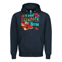 Navy sweet summer time Zipper Hoodie - AdoDesignShop