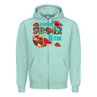Seafoam sweet summer time Zipper Hoodie - AdoDesignShop