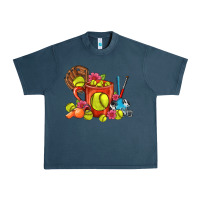 Midnight Navy Softball Coffee Mug Urban Heavy Tee - FaDigitalArtStudio