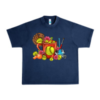 Navy Softball Coffee Mug Urban Heavy Tee - FaDigitalArtStudio