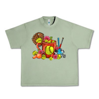 Oil Green Softball Coffee Mug Urban Heavy Tee - FaDigitalArtStudio