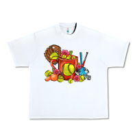 White Softball Coffee Mug Urban Heavy Tee - FaDigitalArtStudio