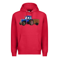Cardinal Farm Tractor Premium Hoodie - RanaPortraitStore
