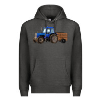 Charcoal Heather Farm Tractor Premium Hoodie - RanaPortraitStore
