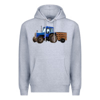 Heather Grey Farm Tractor Premium Hoodie - RanaPortraitStore