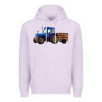 Lilac Farm Tractor Premium Hoodie - RanaPortraitStore