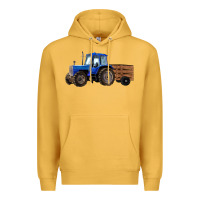 Mustard Farm Tractor Premium Hoodie - RanaPortraitStore