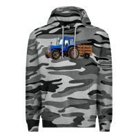 Slate Camo Farm Tractor Premium Hoodie - RanaPortraitStore