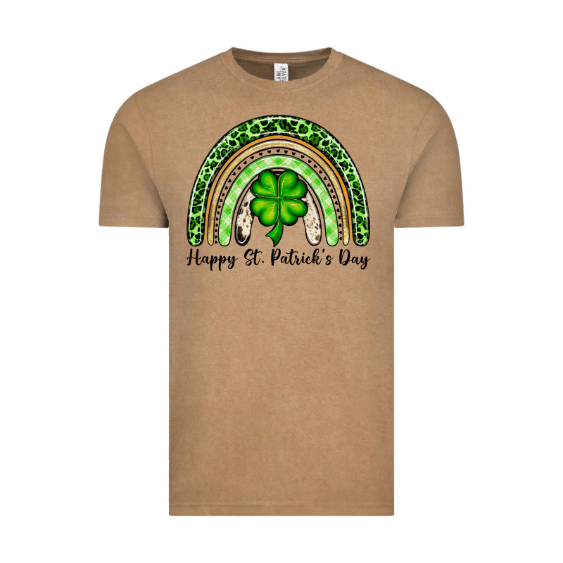 Happy St. Patrick's Day Rainbow Vintage Tee by OliviaCreatesArt | Teevron