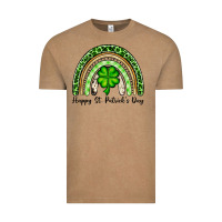 Vintage Coffee Happy St. Patrick's Day rainbow Vintage Tee - OliviaCreatesArt