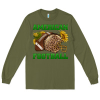 Army Green american football Long Sleeve Tee - BundleAndBundleShop