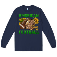Navy american football Long Sleeve Tee - BundleAndBundleShop