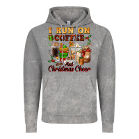 Cloud Rock i run on coffee and christmas cheer Vintage Hoodie - FaDigitalArtStudio
