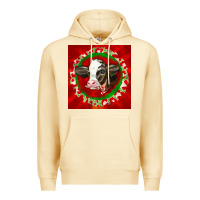 Pina Colada christmas holstein calf face Premium Hoodie - LillyAllenDesigns