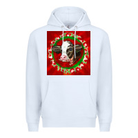 White christmas holstein calf face Premium Hoodie - LillyAllenDesigns