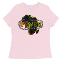 Bubblegum Pink Power Black History Ladies Tee - HowdyJamesFarm