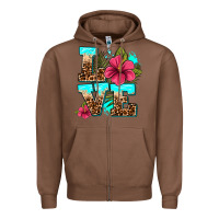 Chestnut love summer with flowers Zipper Hoodie - AdoDesignShop