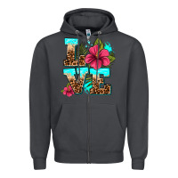 Smoke love summer with flowers Zipper Hoodie - AdoDesignShop