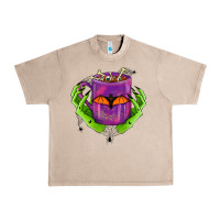 French Oak Halloween Coffee Cup With Hands Urban Heavy Tee - FaDigitalArtStudio