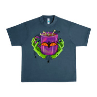 Midnight Navy Halloween Coffee Cup With Hands Urban Heavy Tee - FaDigitalArtStudio