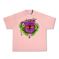 Salmon Halloween Coffee Cup With Hands Urban Heavy Tee - FaDigitalArtStudio