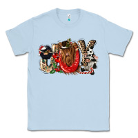 Dusty Blue joy Classic Tee - CowGirlArtShop