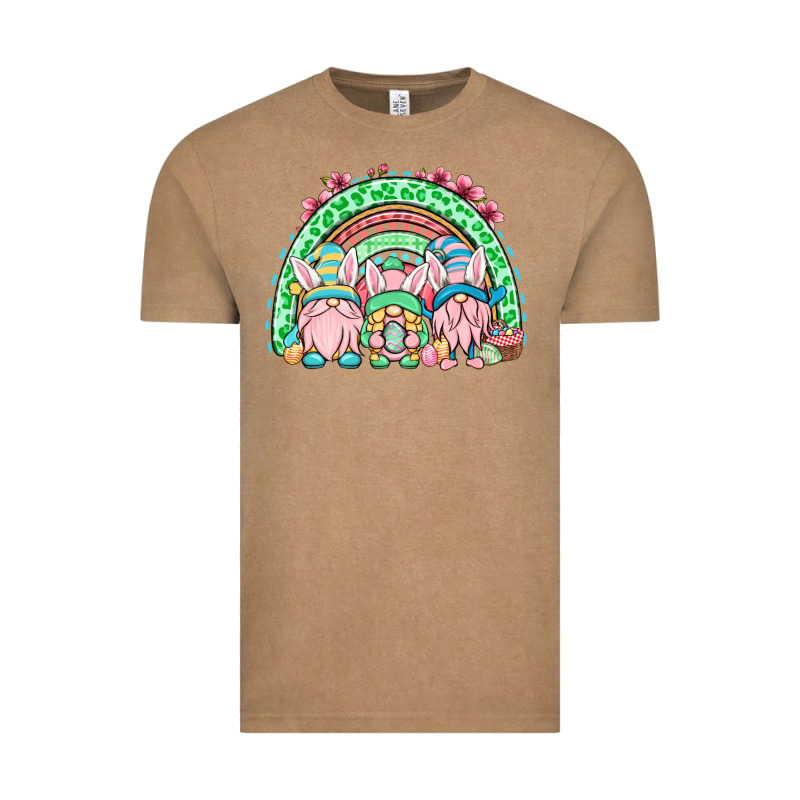 Easter Gnomes Rainbow Vintage Tee by OliviaCreatesArt | Teevron