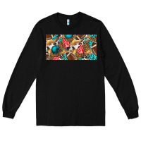 Black american  football with turquoise license plate Long Sleeve Tee - BundleAndBundleShop