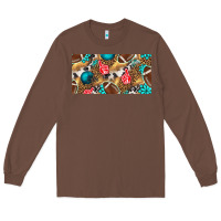 Chestnut american  football with turquoise license plate Long Sleeve Tee - BundleAndBundleShop