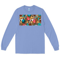 Colony Blue american  football with turquoise license plate Long Sleeve Tee - BundleAndBundleShop