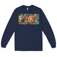 American  Football With Turquoise License Plate Long Sleeve Tee | Teevron