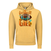 Vintage Mustard football kinda girl Vintage Hoodie - BundleAndBundleShop