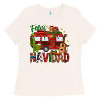 Bone Feliz Navidad Christmas Mexico Ladies Tee - HowdyJamesFarm