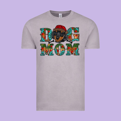 Christmas Dog Mom Dachshund Vintage Tee Designed By Ranaportraitstore