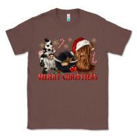 Chestnut merry christmas heifer cow gnomies Classic Tee - CowGirlArtShop