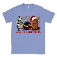 Colony Blue merry christmas heifer cow gnomies Classic Tee - CowGirlArtShop