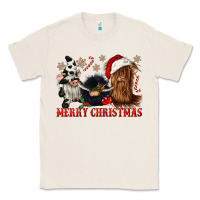 Natural merry christmas heifer cow gnomies Classic Tee - CowGirlArtShop