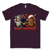 Plum merry christmas heifer cow gnomies Classic Tee - CowGirlArtShop