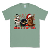 Sage merry christmas heifer cow gnomies Classic Tee - CowGirlArtShop